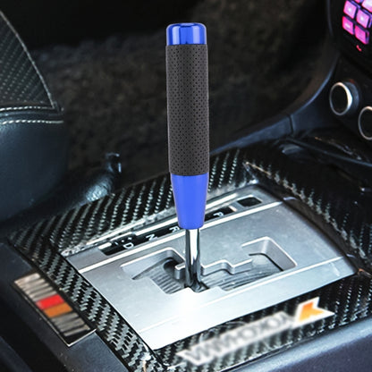 Metal Leather Long Column Car Shift Knob, Size: 18x3.3cm, Size: 18x3.3cm (Black), Size: 18x3.3cm (Blue), Size: 18x3.3cm (Red), Size: 18x3.3cm (Silver)