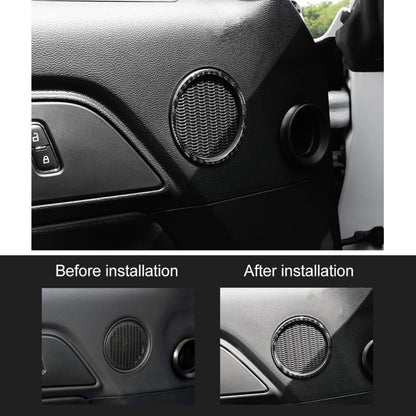 2 PCS Car Door Horn Trim Ring Decorative Sticker for Ford Mustang, Door Horn