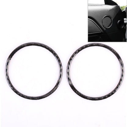 2 PCS Car Door Horn Trim Ring Decorative Sticker for Ford Mustang, Door Horn