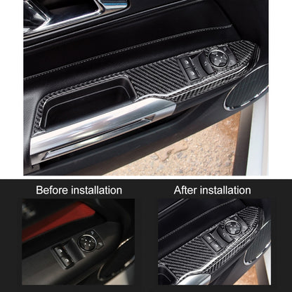 4 PCS Car Door Lift Window Regulator Button Decorative Sticker for Ford Mustang 2015-2020, Door Lift Window Regulator Button