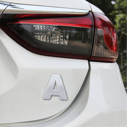 Car Vehicle Badge Emblem 3D English Letter Self-adhesive Sticker Decal, Size: 4.5*4.5*0.5cm, O, E, P, F, Q, G, R, H, S, I, T, A, J, U, Y, K, V, Z, L, W, B, M, X, C, N, D