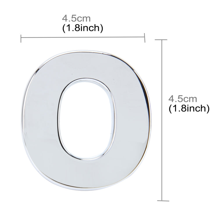 Car Vehicle Badge Emblem 3D English Letter Self-adhesive Sticker Decal, Size: 4.5*4.5*0.5cm, O, E, P, F, Q, G, R, H, S, I, T, A, J, U, Y, K, V, Z, L, W, B, M, X, C, N, D