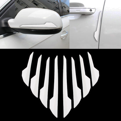 8 PCS Car Vehicle Door Side Guard Anti Crash Strip Exterior Avoid Bumps Collsion Impact Protector Sticker, Door Side Guard
