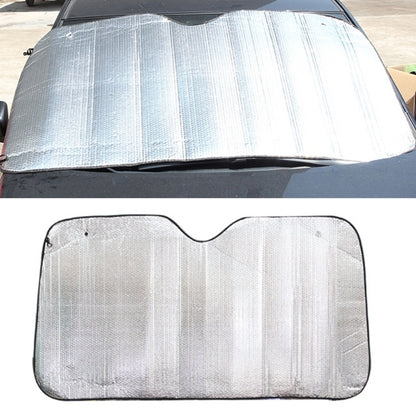 Silver Aluminum Foil Sun Shade Car Windshield Visor Cover Block Front Window Sunshade UV Protect, Size: 140 x 70cm, 140 x 70cm