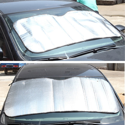 Silver Aluminum Foil Sun Shade Car Windshield Visor Cover Block Front Window Sunshade UV Protect, Size: 140 x 70cm, 140 x 70cm