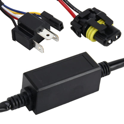 2 PCS DC 12V Universal H4 Bulb Harness Wiring Relay Harness Relay Wiring HID Relay Wiring Harness HID H4 Xenon Light System Relay Harness for Hi/Lo HID, DC 12V