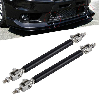 2 PCS Car Modification Large Surrounded By The Rod Telescopic Lever Front and Rear Bars Fixed Front Lip Back Shovel Adjustable Small Rod, Length: 10cm, Length: 10cm