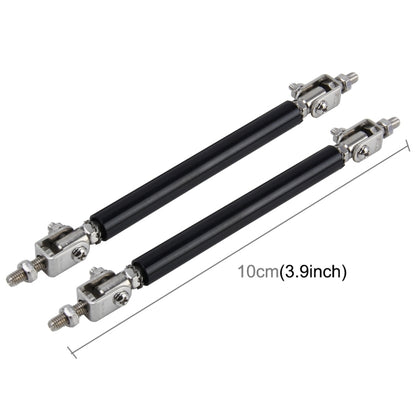2 PCS Car Modification Large Surrounded By The Rod Telescopic Lever Front and Rear Bars Fixed Front Lip Back Shovel Adjustable Small Rod, Length: 10cm, Length: 10cm