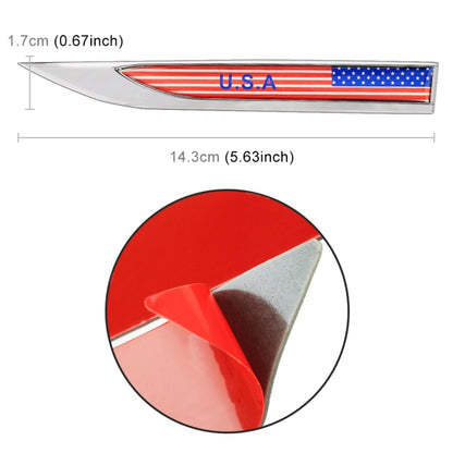 2 PCS USA Flag Pattern Car-Styling Sticker Random Decorative Sticker, USA Flag