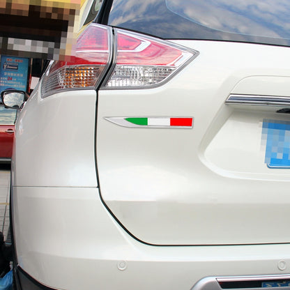 2 PCS Italian Flag Pattern Car-Styling Sticker Random Decorative Sticker, Italian Flag (2 PCS )