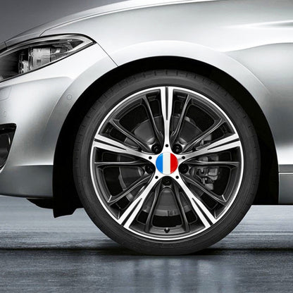 4 PCS Car-Styling France Flag Pattern Metal Wheel Hub Decorative Sticker, Diameter: 5.8cm, France Flag