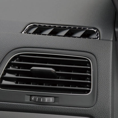 Car Carbon Fiber Air Outlet  Decorative Sticker for Volkswagen Golf 7 2013-2017, Left Drive, Air Outlet