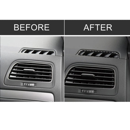 Car Carbon Fiber Air Outlet  Decorative Sticker for Volkswagen Golf 7 2013-2017, Left Drive, Air Outlet