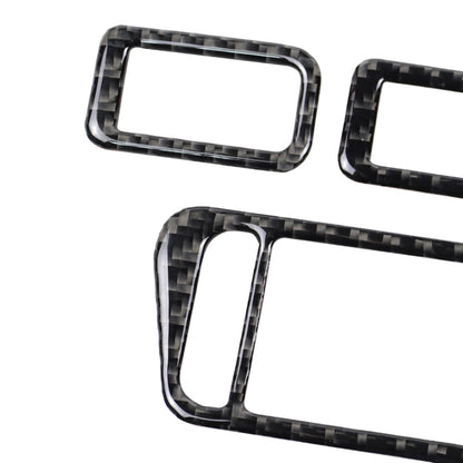 Car Carbon Fiber Window Lift Panel Decorative Sticker for Volkswagen Golf 7 2013-2017, Left Drive, Window Lift Panel