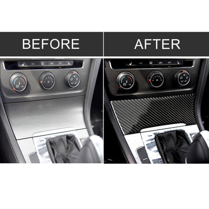 Car Carbon Fiber Cigarette Lighter Decorative Sticker for Volkswagen Golf 7 2013-2017, Cigarette Lighter
