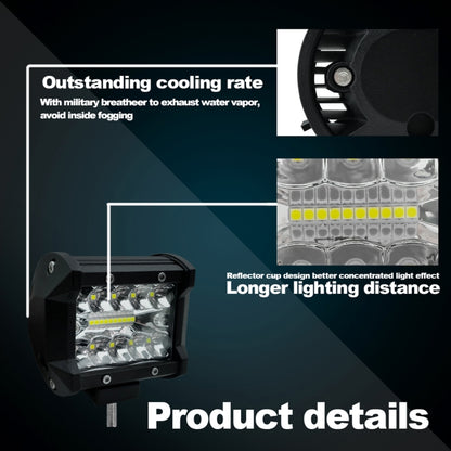 4 inch 15W 1500LM LED Strip Lamp Working Refit Off-road Vehicle Light Roof Strip Light, 4 inch 60W