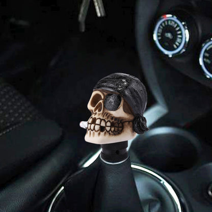 Pirate Skull Shaped Universal Vehicle Car Shifter Cover Manual Automatic Gear Shift Knob, Pirate Skull(Red), Pirate Skull(White), Pirate Skull(Black)