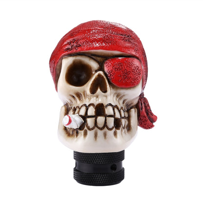 Pirate Skull Shaped Universal Vehicle Car Shifter Cover Manual Automatic Gear Shift Knob, Pirate Skull(Red), Pirate Skull(White), Pirate Skull(Black)