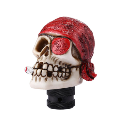 Pirate Skull Shaped Universal Vehicle Car Shifter Cover Manual Automatic Gear Shift Knob, Pirate Skull(Red), Pirate Skull(White), Pirate Skull(Black)