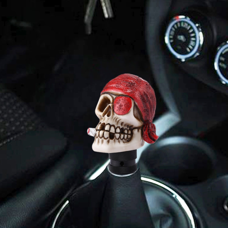 Pirate Skull Shaped Universal Vehicle Car Shifter Cover Manual Automatic Gear Shift Knob, Pirate Skull(Red), Pirate Skull(White), Pirate Skull(Black)