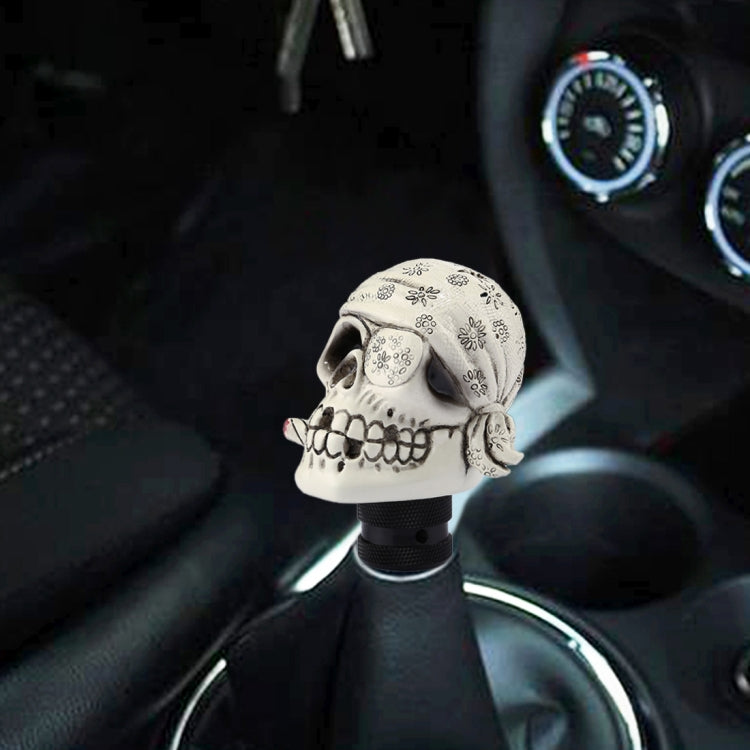 Pirate Skull Shaped Universal Vehicle Car Shifter Cover Manual Automatic Gear Shift Knob, Pirate Skull(Red), Pirate Skull(White), Pirate Skull(Black)