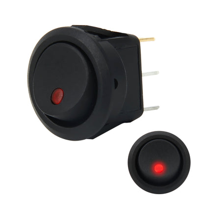 20 Amp 12 Volt Triple Plugs LED ON OFF Rocker Power Switch