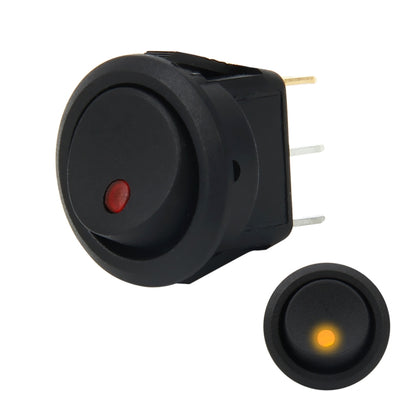 20 Amp 12 Volt Triple Plugs LED ON OFF Rocker Power Switch
