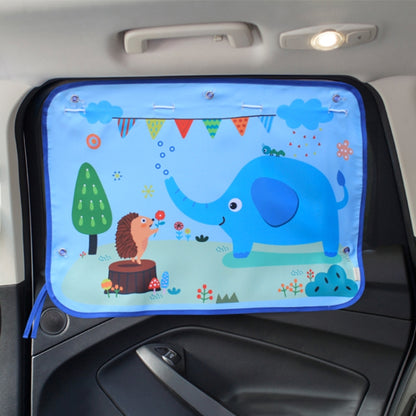 Car Large Rear Window Sunscreen Insulation Window Sunshade Cover, Size: 70*50cm, A Pony, Giant Panda, Green Dinosaur, Animal World, Three Pony, Zoo, Three Little eagles, Pink Elephant, Little Fox, Underwater World, Deer, Good Friend, Bear, Yellow Pengu...