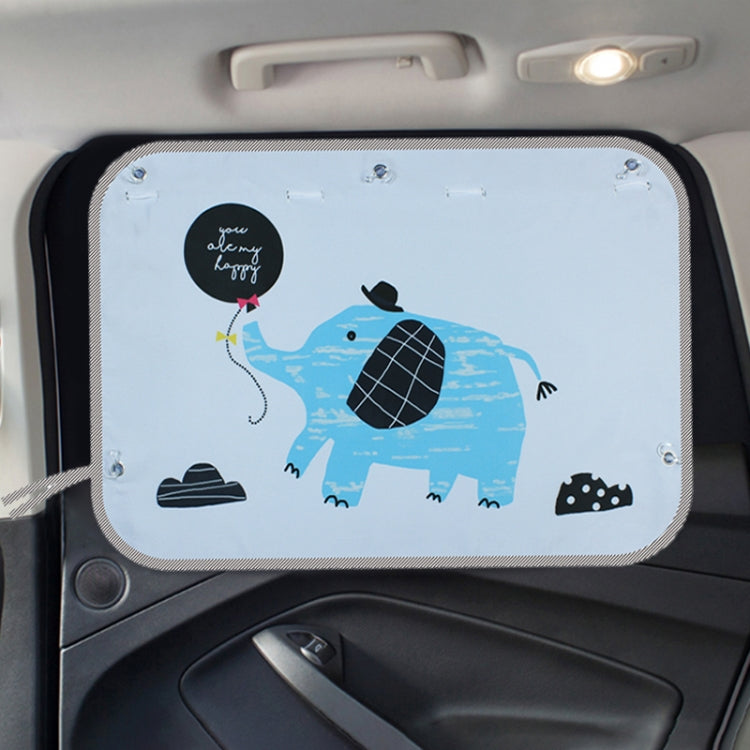Car Large Rear Window Sunscreen Insulation Window Sunshade Cover, Size: 70*50cm, Giant Panda, Green Dinosaur, Animal World, Three Pony, Zoo, Three Little eagles, Pink Elephant, Little Fox, Underwater World, Deer, Good Friend, Bear, Yellow Penguin...