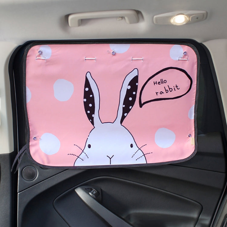 Car Large Rear Window Sunscreen Insulation Window Sunshade Cover, Size: 70*50cm, Pink Elephant, Little Fox, Underwater World, Deer, Good Friend, Bear, Yellow Penguin, Happy Elephant, Happy Forest, Spectacle Bear, Snow Bear, Happy Rabbit, Picnic, A Pony...