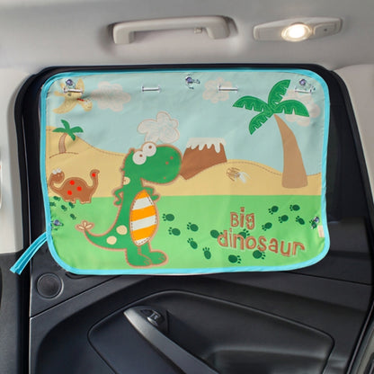 Car Large Rear Window Sunscreen Insulation Window Sunshade Cover, Size: 70*50cm, Pink Elephant, Little Fox, Underwater World, Deer, Good Friend, Bear, Yellow Penguin, Happy Elephant, Happy Forest, Spectacle Bear, Snow Bear, Happy Rabbit, Picnic, A Pony...