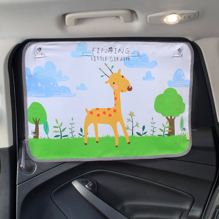 Car Large Rear Window Sunscreen Insulation Window Sunshade Cover, Size: 70*50cm, Giant Panda, Green Dinosaur, Animal World, Three Pony, Zoo, Three Little eagles, Pink Elephant, Little Fox, Underwater World, Deer, Good Friend, Bear, Yellow Penguin...