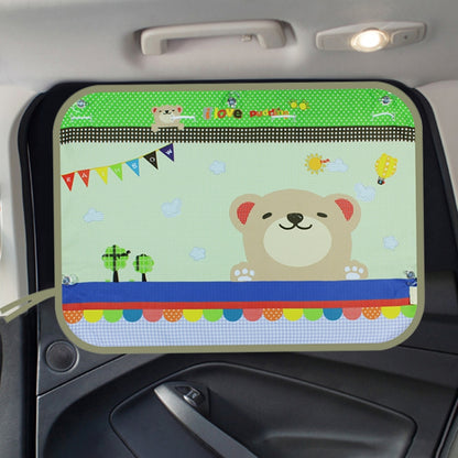Car Large Rear Window Sunscreen Insulation Window Sunshade Cover, Size: 70*50cm, A Pony, Giant Panda, Green Dinosaur, Animal World, Three Pony, Zoo, Three Little eagles, Pink Elephant, Little Fox, Underwater World, Deer, Good Friend, Bear, Yellow Pengu...