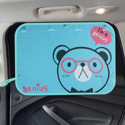 Car Large Rear Window Sunscreen Insulation Window Sunshade Cover, Size: 70*50cm, A Pony, Giant Panda, Green Dinosaur, Animal World, Three Pony, Zoo, Three Little eagles, Pink Elephant, Little Fox, Underwater World, Deer, Good Friend, Bear, Yellow Pengu...