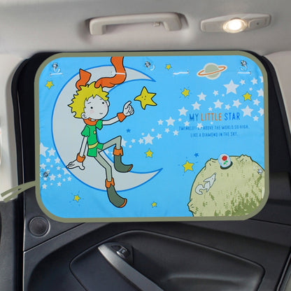 Car Large Rear Window Sunscreen Insulation Window Sunshade Cover, Size: 70*50cm, Mustache, Rocket, Little Pirate, Small Cloud, Camping, Happy Time, Pink Bus, Happy School Bus, Magic World, Moon Baby, Waterpark, House