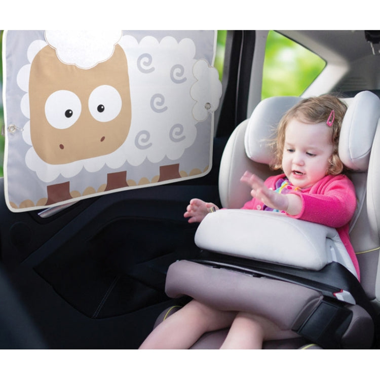 Car Large Rear Window Sunscreen Insulation Window Sunshade Cover, Size: 70*50cm, Mustache, Rocket, Little Pirate, Small Cloud, Camping, Happy Time, Pink Bus, Happy School Bus, Magic World, Moon Baby, Waterpark, House