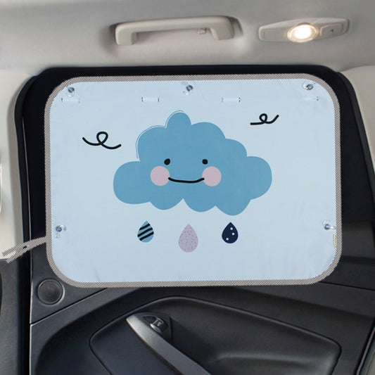 Car Large Rear Window Sunscreen Insulation Window Sunshade Cover, Size: 70*50cm, Rocket, Little Pirate, Small Cloud, Camping, Happy Time, Pink Bus, Happy School Bus, Magic World, Moon Baby, Waterpark, House, Mustache