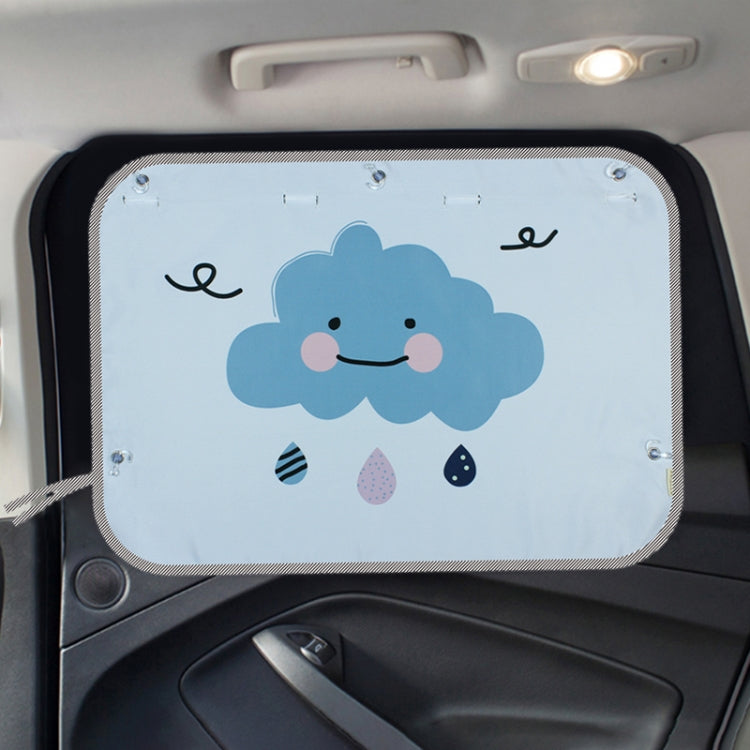 Car Large Rear Window Sunscreen Insulation Window Sunshade Cover, Size: 70*50cm, Mustache, Rocket, Little Pirate, Small Cloud, Camping, Happy Time, Pink Bus, Happy School Bus, Magic World, Moon Baby, Waterpark, House