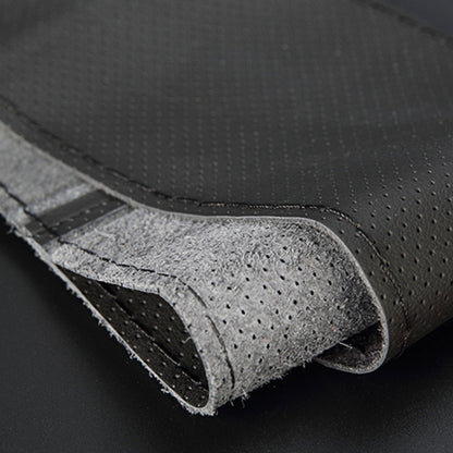 Car Genuine Leather Hand-stitched Adaptation Steering Wheel Cover