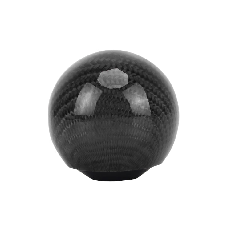 Universal Vehicle Car Shifter Cover Manual Automatic Carbon Fiber Ball Gear Shift Knob, Black, Silver, Ball Gear Shift Knob