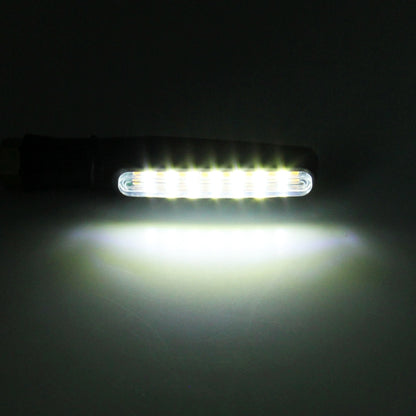4 PCS DC 12V Motorcycle 15-LED Yellow + White Light Marquee-LED Turn Signal Indicator Blinker Light, 15-LED