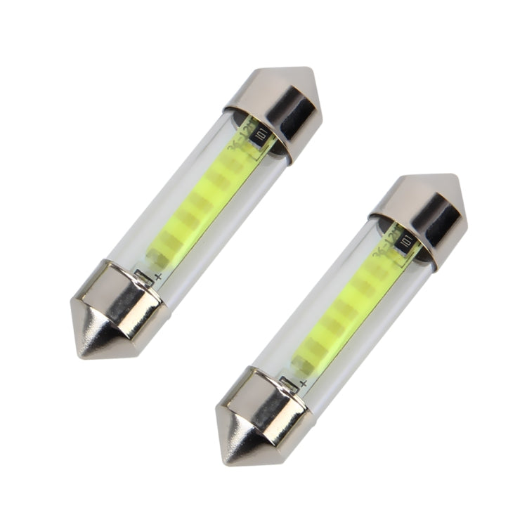 10 PCS 41mm 1W 6000K White Light Car Dome Lamp License LED Reading Light, DC 12V, 41mm