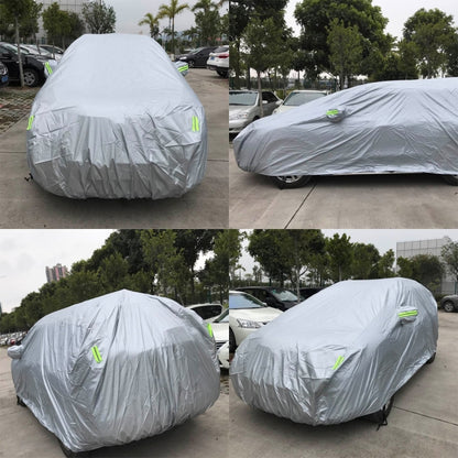 PEVA Anti-Dust Waterproof Sunproof SUV Car Cover with Warning Strips, Fits Cars up to 5.1m(199 inch) in Length, 199inch (XL)