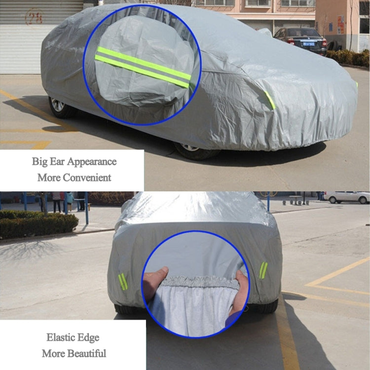 Outdoor Universal Anti-Dust Sunproof SUV Car Cover with Warning Strips, 207inch (XXL)
