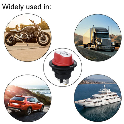 Jtron On/Off Car Battery Switch Car Battery Master Switch MAX DC 32V 100A CONT 150A INT Use for Cars / Off-road Vehicle / Truck, DC 32V 100A