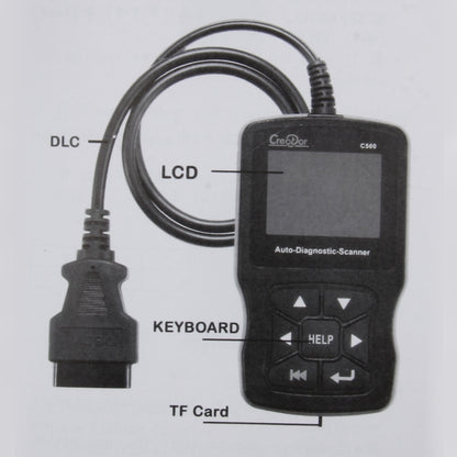 C500 Code Scanner 320*240 Pixel Display Car Scanner  Fault Code Reader Scanner Update Online Automotive Diagnostic Tool, Support SD card, C500