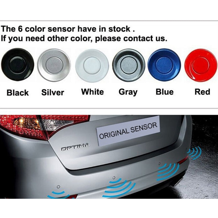 PZ-303-W Car Parking Reversing Buzzer and LED Monitor Parking Alarm Assistance System with 4 Rear Radar, with 4 Rear Radar