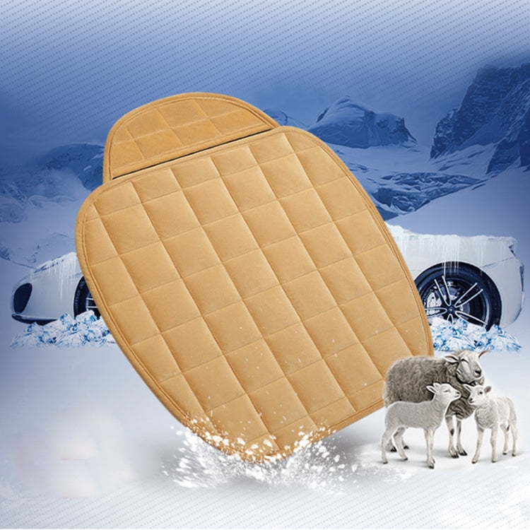 3 PCS / Set  Warm Car Seat Cover Cushion Five Seats Universal Two Front Row Seat Covers and One Back Row Seat Cover Car Non-slip Chair Pad Warm Car Mats No Back Plush Cushion