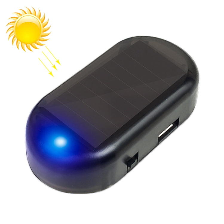 LQ-S10 Car Solar Power Simulated Dummy Alarm Warning Anti-Theft LED Flashing Security Light Fake Lamp, LQ-S10 (Red Light), LQ-S10 Blue Light