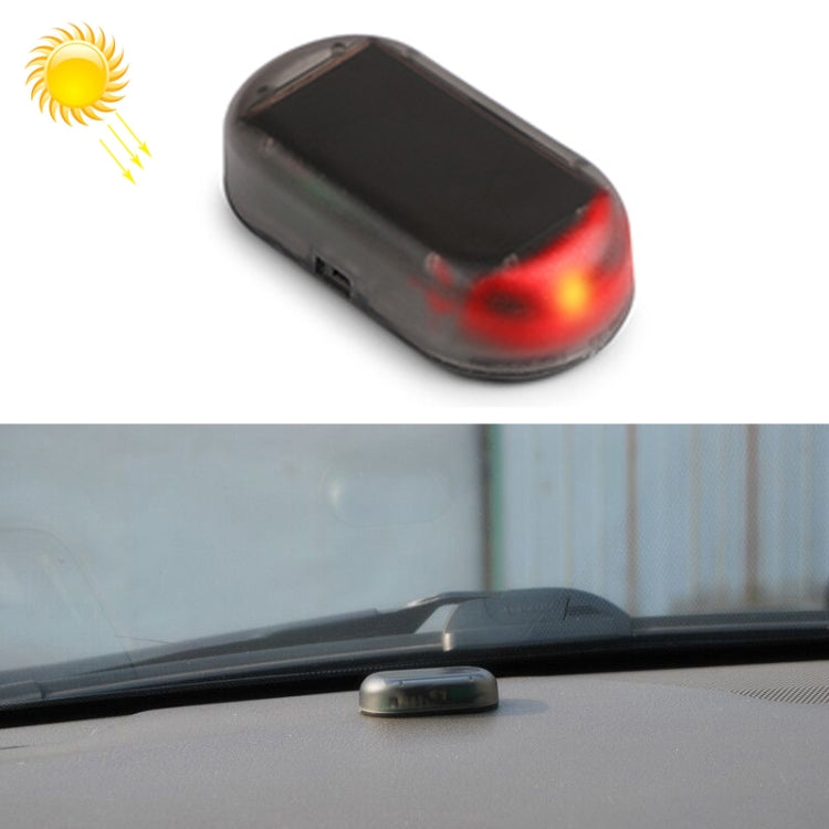 LQ-S10 Car Solar Power Simulated Dummy Alarm Warning Anti-Theft LED Flashing Security Light Fake Lamp, LQ-S10 (Red Light), LQ-S10 Blue Light